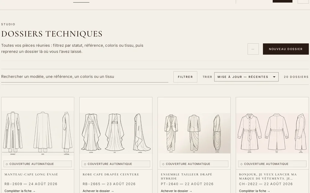 Bibliothèque des dossiers techniques